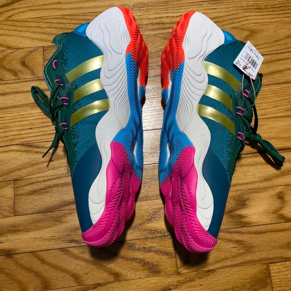 adidas Trae Young 3 Atlanta 1996 Olympics Team Green Men’s Sz 13.5 New No Box - Picture 8 of 8